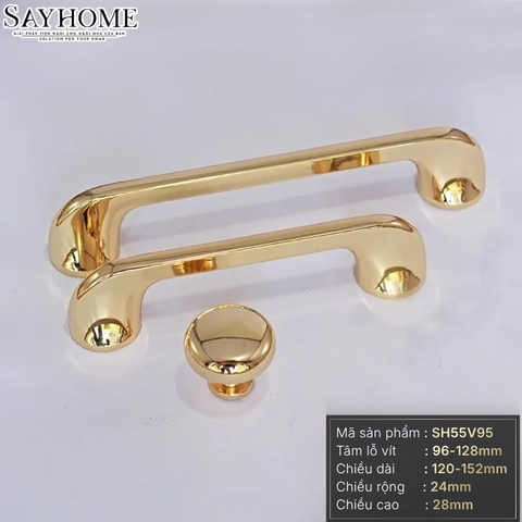 Tay nắm tủ hiện đại màu vàng gold SH55V95 tại thành phố Hồ Chí Minh