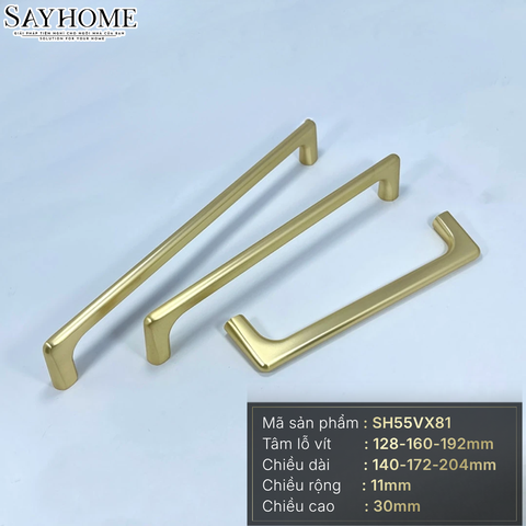 Tay nắm tủ hiện đại màu vàng xước SH55VX81 tại thành phố Hồ Chí Minh
