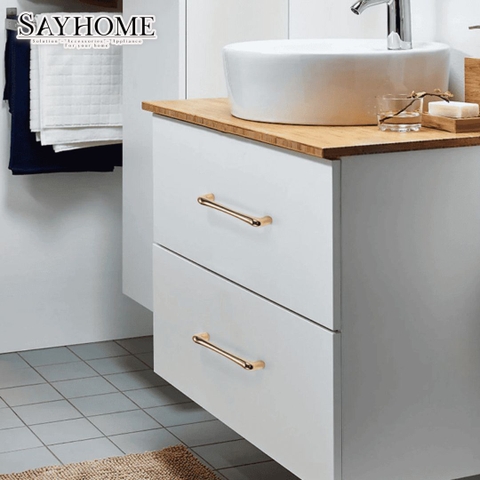 Tay nắm đũa hiện đại tối giản màu vàng mờ SH5609