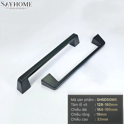 Tay nắm tủ hiện đại màu đen mờ SH5D50M5 tại thành phố Hồ Chí Minh