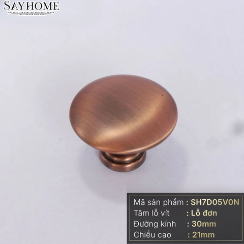Núm tủ hiện đại màu đồng và vàng đồng SH7D05V0N tại thành phố Hồ Chí Minh