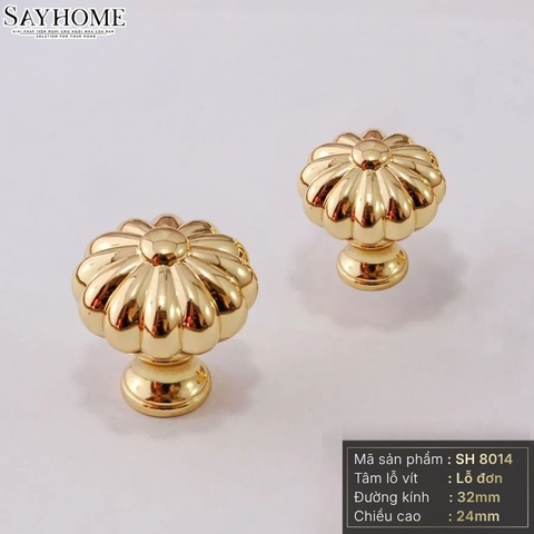 Núm tủ tân cổ điển vintage màu vàng gold SH8014 tại thành phố Hồ Chí Minh