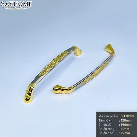 Tay nắm tủ tân cổ điển vintage màu bạc vàng gold SH8296