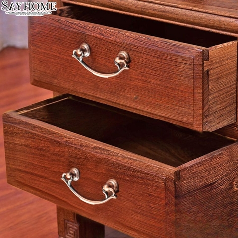 Tay nắm tủ tân cổ điển Vintage màu đồng SH8298