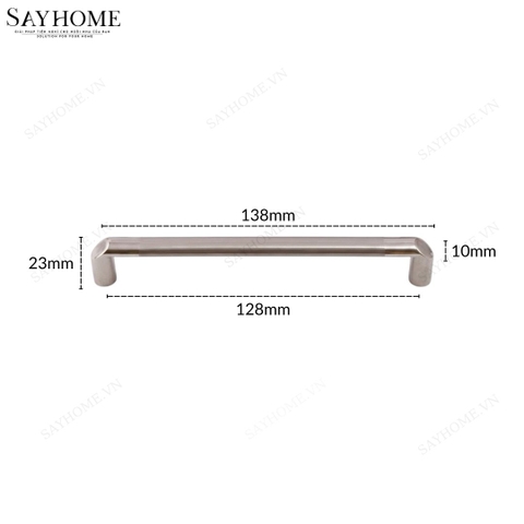 Tay nắm tủ hiện đại màu inox SH8318 tại thành phố Hồ Chí Minh