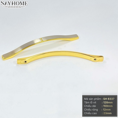 Tay nắm tủ tân cổ điển màu vàng gold bạc SH8337