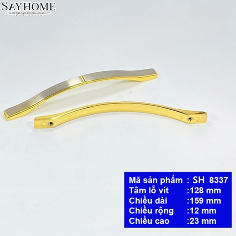 Tay nắm tủ tân cổ điển màu vàng gold bạc SH8337