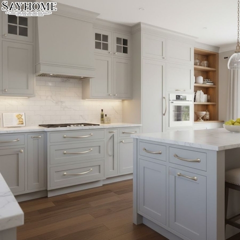 Tay nắm tủ tân cổ điển Vintage màu bạc SH8801