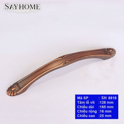Tay nắm tủ cổ điển màu đồng SH8818