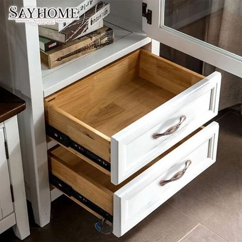 Tay nắm tủ tân cổ điển Vintage màu đồng SH8832