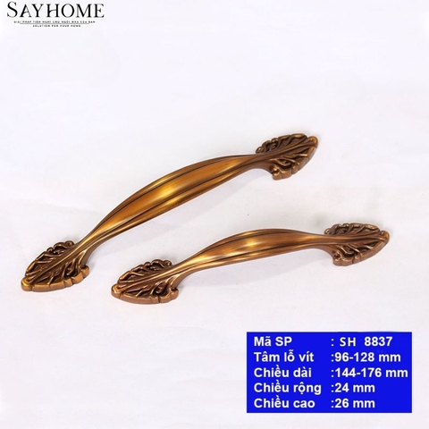 Tay nắm tủ cổ điển màu đồng SH8837