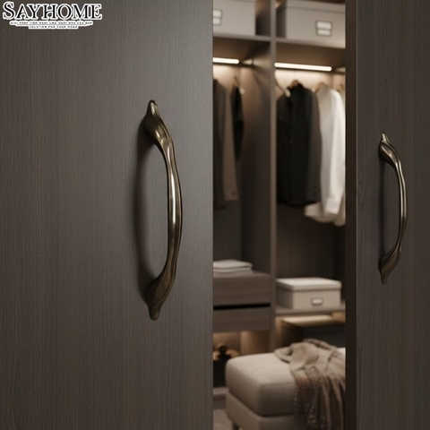 Tay nắm tủ tân cổ điển Vintage đồng SH8869