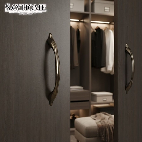 Tay nắm tủ tân cổ điển Vintage đồng SH8869