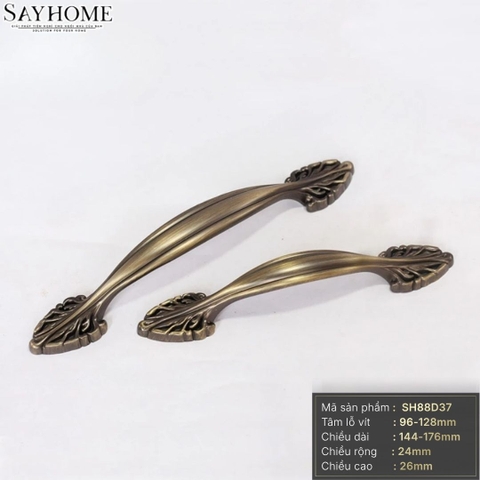 Tay nắm tủ tân cổ điển màu đồng SH88D37 tại thành phố Hồ Chí Minh