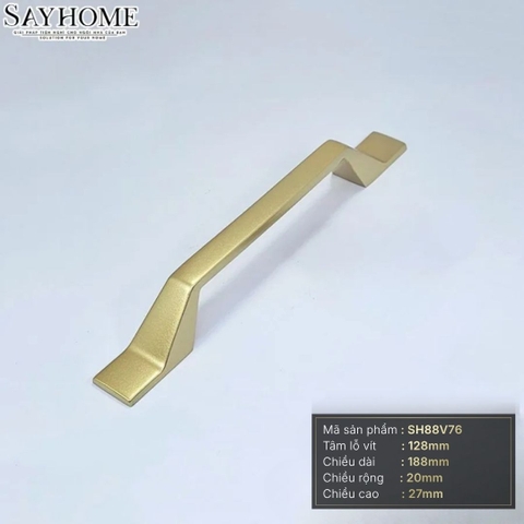 Tay nắm tủ hiện đại màu vàng gold SH88V76 tại thành phố Hồ Chí Minh