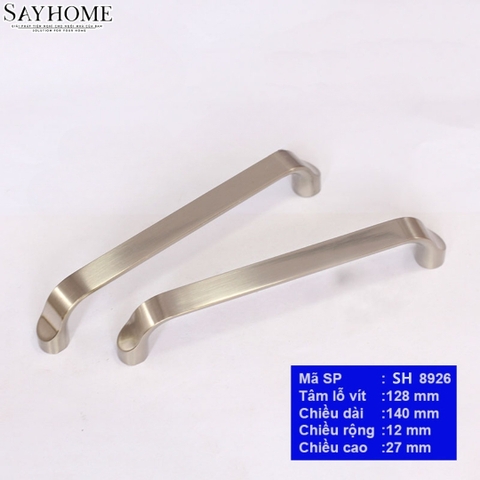 Tay nắm tủ hiện đại màu bạc SH8926