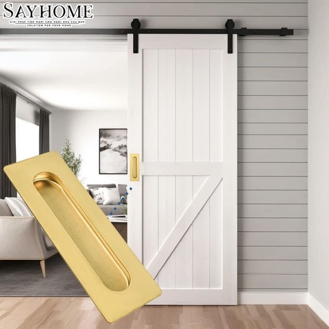 Tay nắm âm tủ hiện đại cao cấp màu vàng gold SH8935