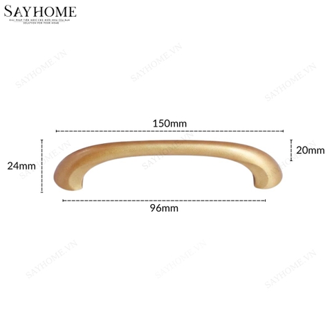 Tay nắm tủ hiện đại màu vàng gold SH8958