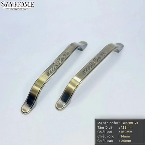 Tay nắm tủ tân cổ điển màu vàng đồng SH91VD21 tại thành phố Hồ Chí Minh