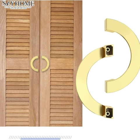Tay nắm tủ tân cổ điển Vintage màu vàng gold SH9207