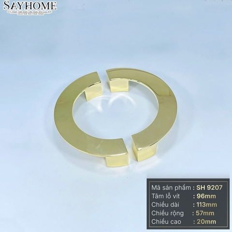 Tay nắm tủ tân cổ điển Vintage màu vàng gold SH9207