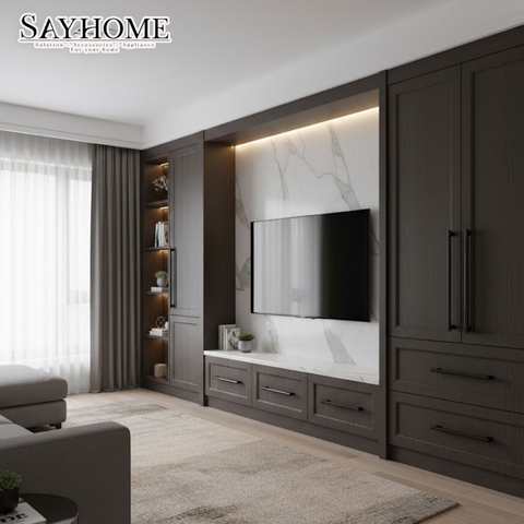 Tay nắm đũa hiện đại màu đen SH9241