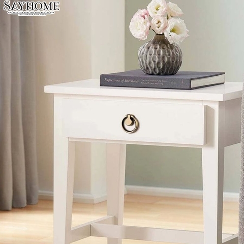 Tay nắm tủ khoen tròn tân cổ điển màu vàng 18k SH9245