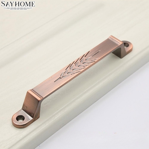 Tay nắm tủ tân cổ điển Vintage màu đồng SH9318