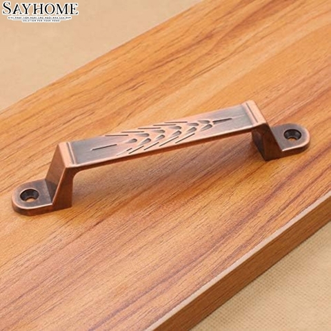 Tay nắm tủ tân cổ điển Vintage màu đồng SH9318