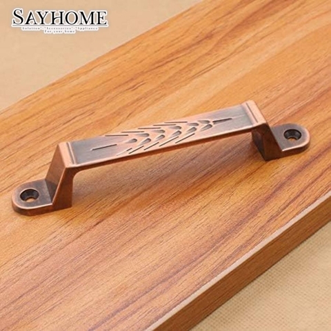 Tay nắm tủ tân cổ điển Vintage màu đồng SH9318