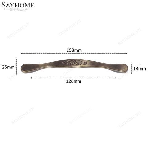 Tay nắm tủ tân cổ điển vintage màu đồng đen SH9320 tại thành phố Hồ Chí Minh