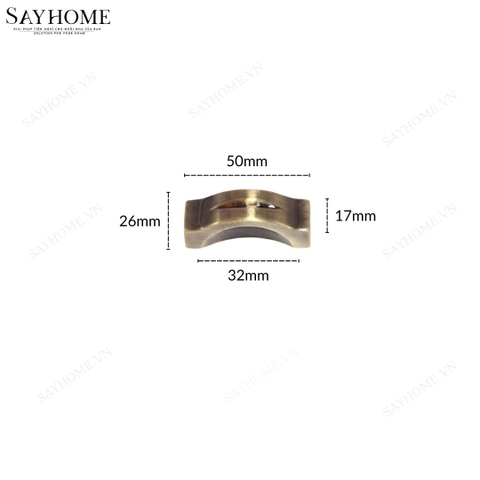 Tay nắm tủ tân cổ điển vintage màu đồng SH9327