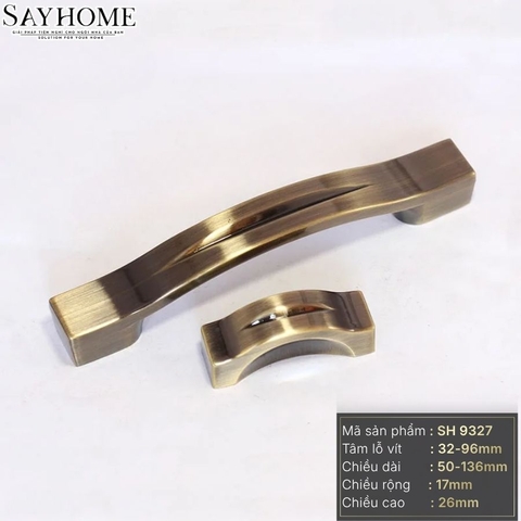 Tay nắm tủ tân cổ điển vintage màu đồng SH9327