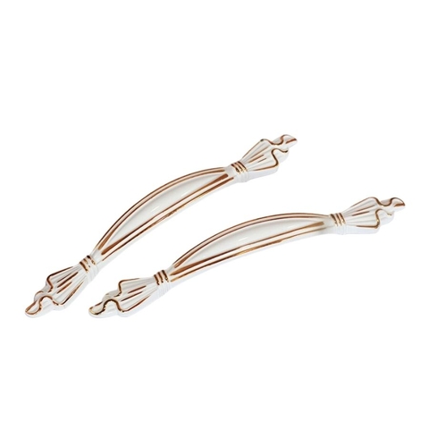 Tay nắm tủ cổ điển màu trắng ngọc trai SH9340