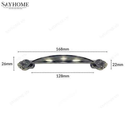 Tay nắm tủ tân cổ điển Vintage màu đồng đen SH9357