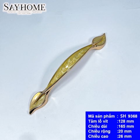 Tay nắm tủ tân cổ điển vintage màu vàng gold SH9368