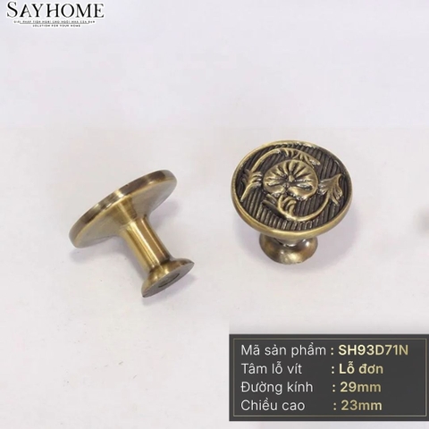 Núm tủ tân cổ điển vintage màu đồng SH93D71N tại thành phố Hồ Chí Minh