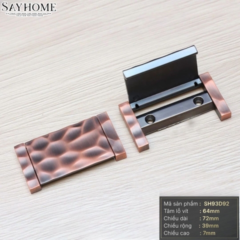 Tay nắm tủ tân cổ điển vintage màu đồng SH93D92 tại thành phố Hồ Chí Minh