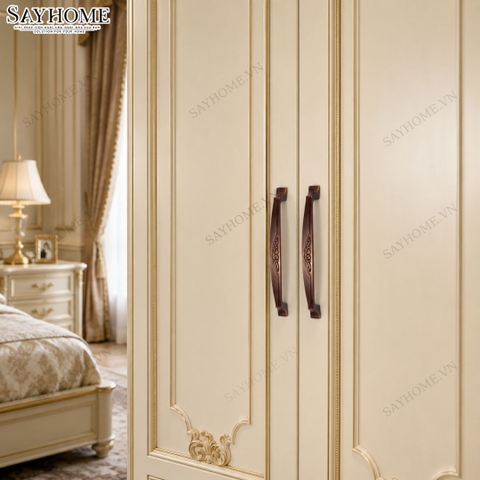 Tay nắm tủ tân cổ điển màu đồng SH9908