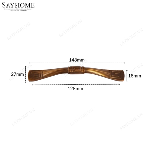 Tay nắm tủ tân cổ điển màu đồng SH9913 tại thành phố Hồ Chí Minh