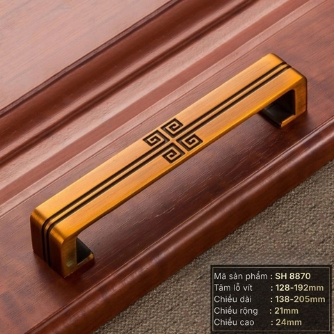 Tay nắm tủ tân cổ điển vintage màu đồng SH8870