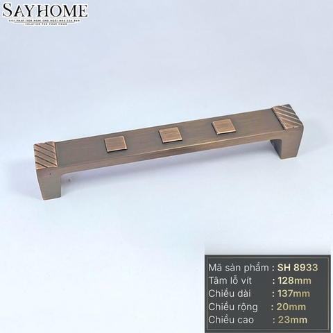 Tay nắm tủ tân cổ điển màu đồng SH8933