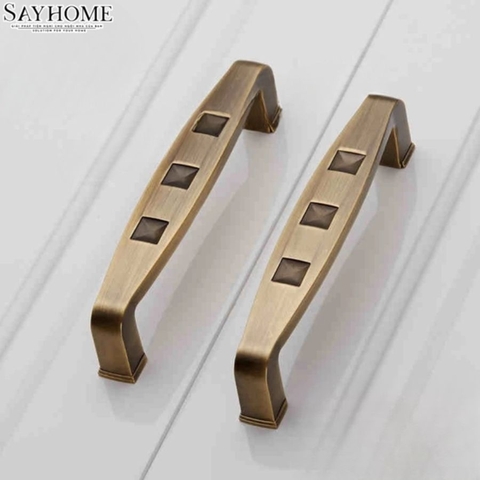 Tay nắm tủ tân cổ điển màu đồng SH8936