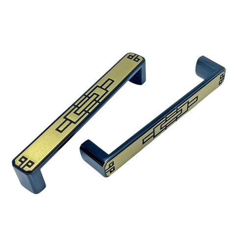 Tay nắm tủ tân cổ điển màu vàng đen SH5506