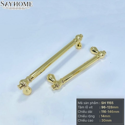 Tay nắm tủ tân cổ điển màu vàng gold SH1155