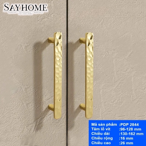 Tay nắm tủ hiện đại vàng bóng PDP2844