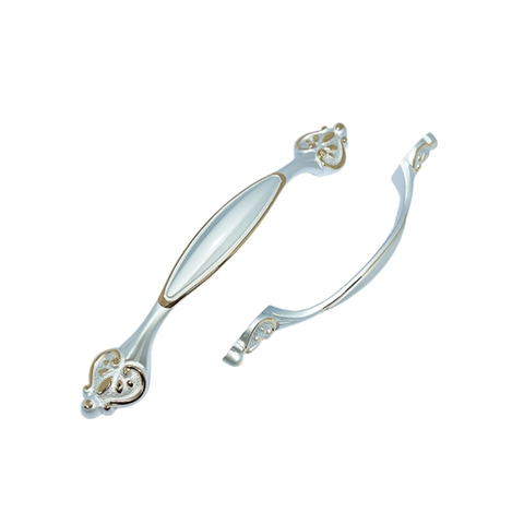 Tay nắm tủ tân cổ điển Vintage màu trắng ngọc SH8857
