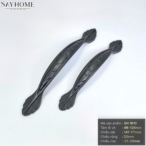 Tay nắm tủ tân cổ điển vintage màu đen mờ SH1810