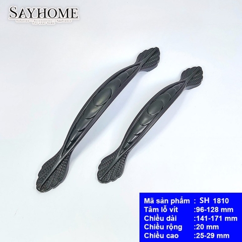 Tay nắm tủ tân cổ điển vintage màu đen mờ SH1810