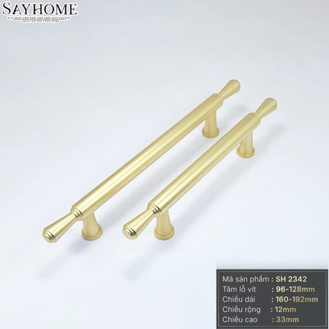 Tay nắm đũa tân cổ điển vintage màu vàng gold SH2342